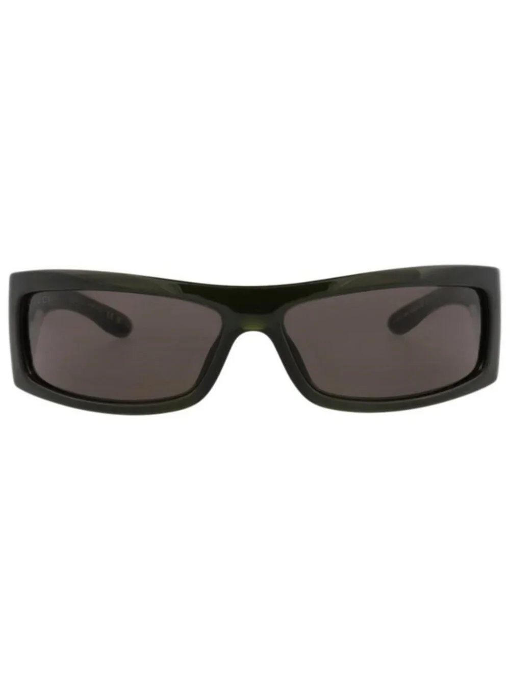 New Gucci Mens Shield/Wrap Green Green Grey Fashion Designer Sunglasses